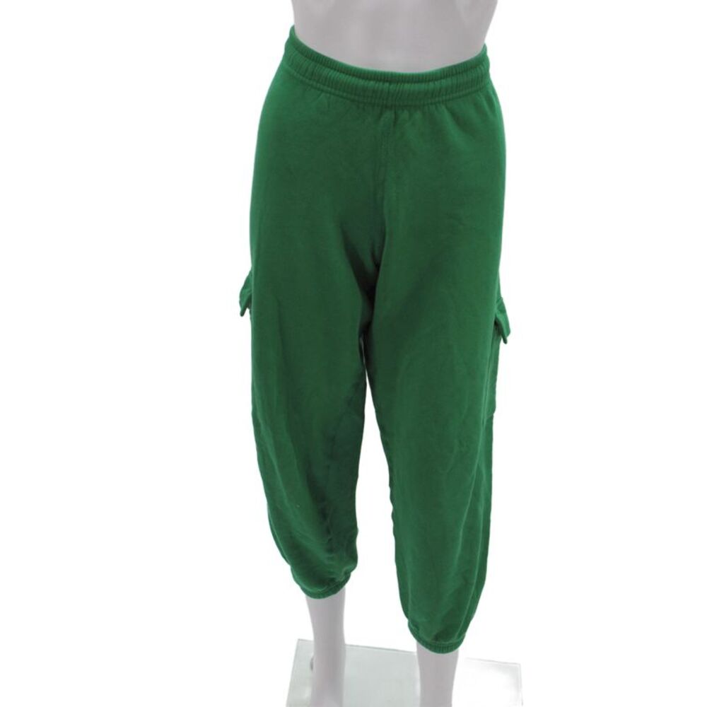 Riley Women Cargo Pants Green Cotton Pull On Size M